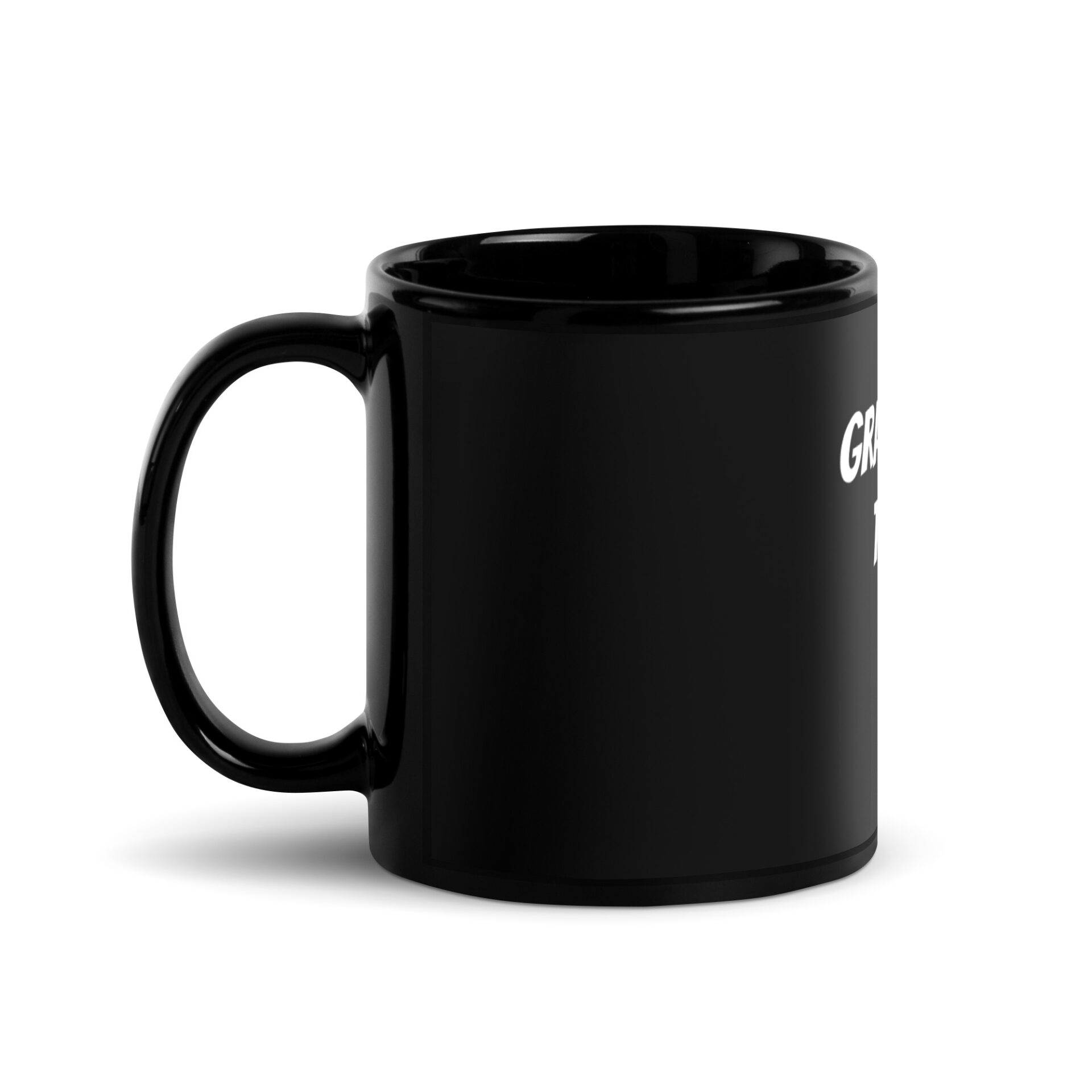Grateful For Tonight Black Glossy Mug