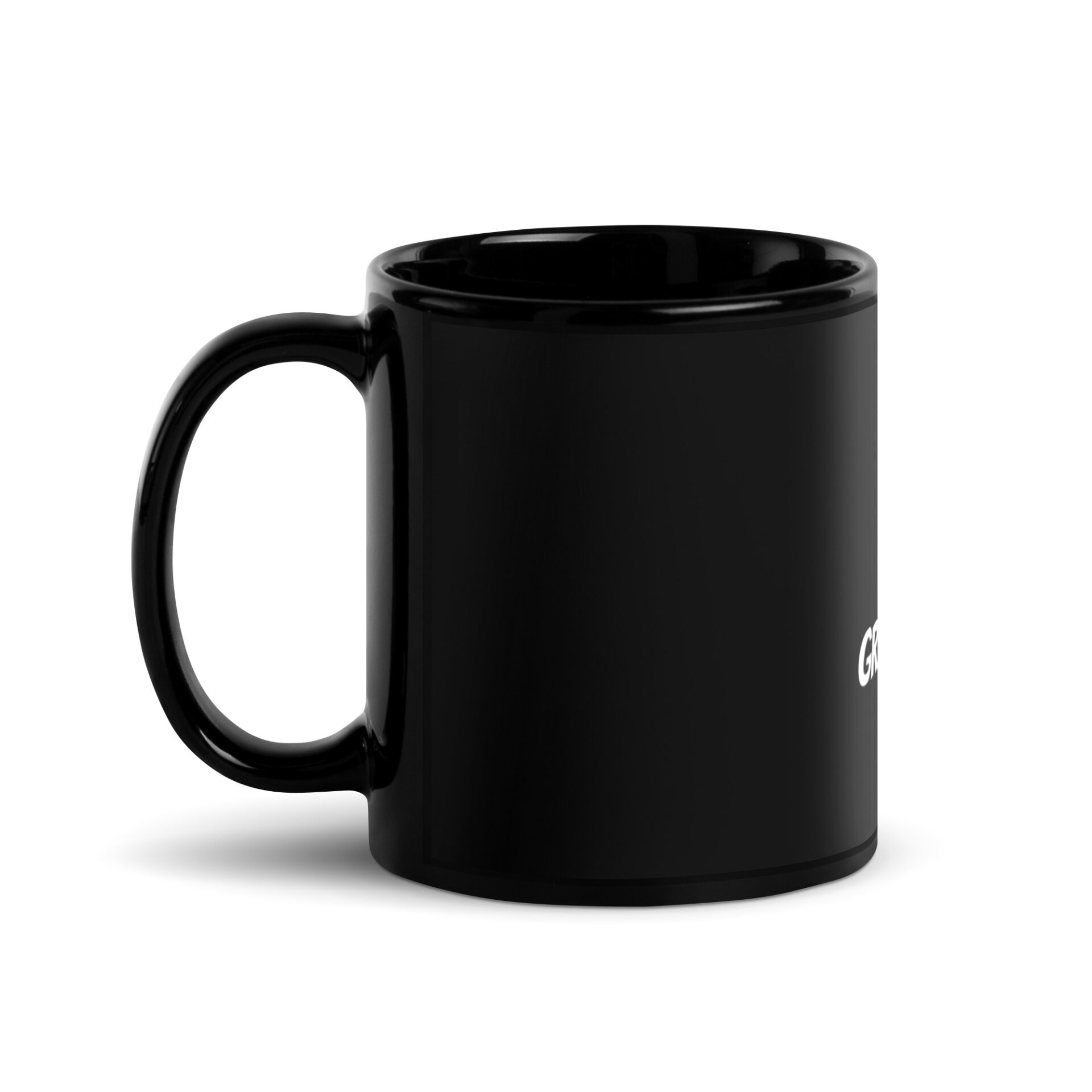 Grateful For Dogs Black Glossy Mug