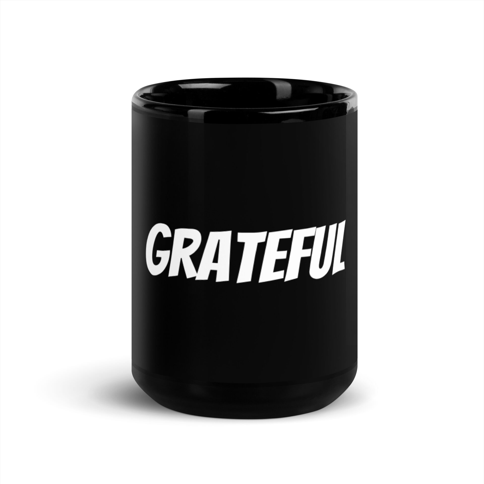 Grateful Black Glossy Mug