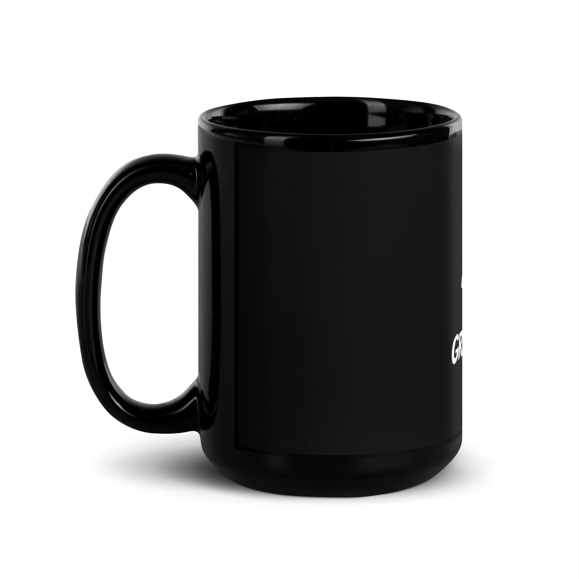 Grateful For Dogs Black Glossy Mug