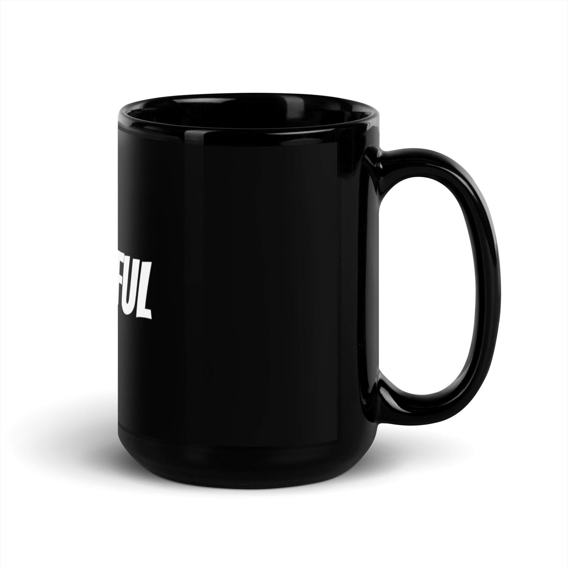 Grateful Black Glossy Mug